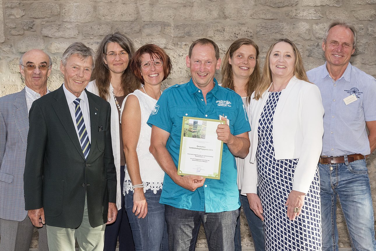 Gewinnerinnen und Gewinner des Deutschen Landschaftspflegepreises 2019: Ziegenfreunde Bermersbach